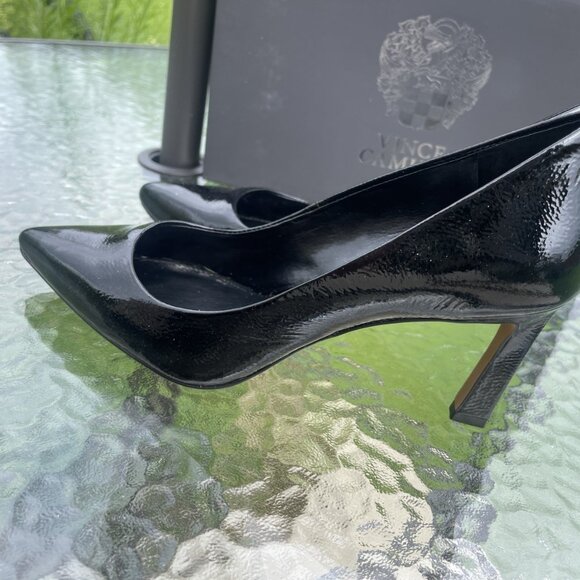 Vince Camuto Glossy Black Heels - Picture 5 of 12